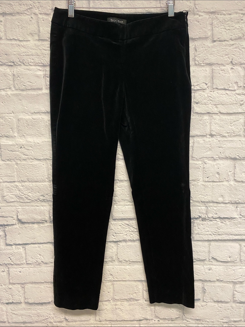 White House Black Market Black Velvet Skinny Pants Size 4